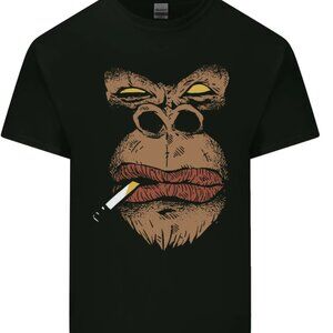 Smoking Gorilla Cotton T-Shirt